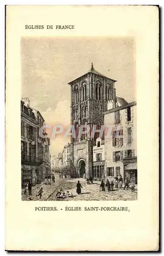 Cartes postales Poitiers Eglise Saint Porchaire