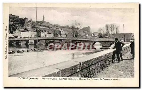 Cartes postales Poitiers Vallee du Clain Le Pont Joubert le coteau des dunes et la caserne Abbeville