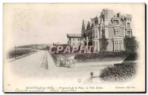 Ansichtskarte AK Deauville Sur Mer Promenade de la Plage La Villa Dolfus
