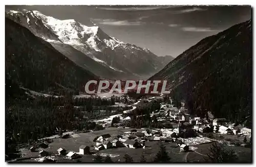 Cartes postales Le Beau Pays Du Mont Blanc Le Coquet Village D&#39Argentiere et le Mont blanc