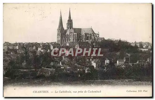 Ansichtskarte AK Chartres La Cathedrale Vue prise de Cathedrale