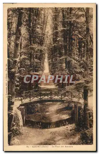 Cartes postales Gisors Le Pont des Amours