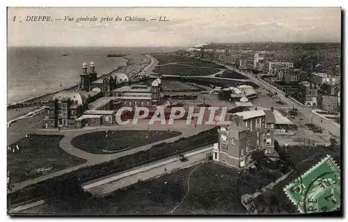 Cartes postales Dieppe Vue Genearle Prise du Chateau