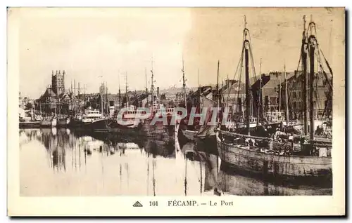 Cartes postales Fecamp Le Port Bateaux