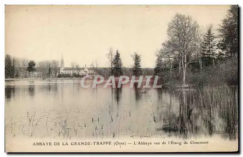Cartes postales Abbaye De La Grande Trappe L'Abbaye Vue de l'Etang de Chaumont