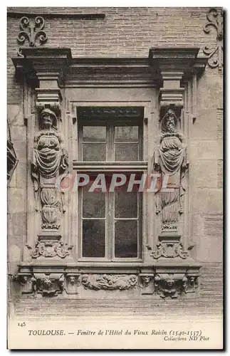 Cartes postales Toulouse Fenetre de l&#39Hotel du Vieux Raisin