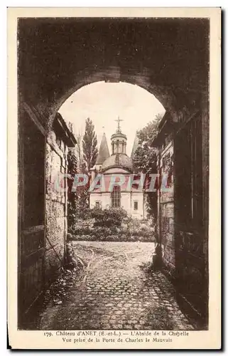 Ansichtskarte AK Chateau d&#39Anet L&#39Abside de la Chapelle Vue Prise de la Porte de Charles le Mauvais