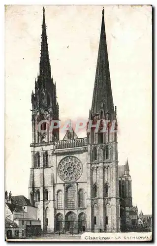 Cartes postales Chartres La Cathedrale