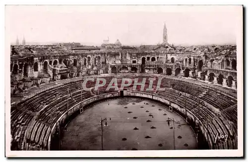 Cartes postales Nimes Les Arenes Interieur