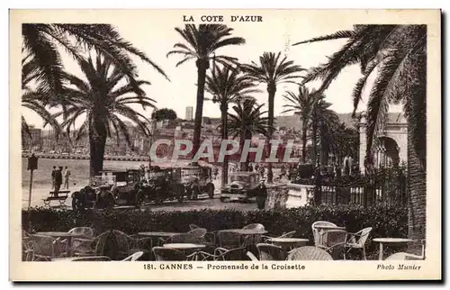 Cartes postales Cannes Promenade de la Croisette Automobiles