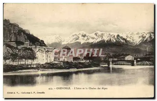 Cartes postales Grenoble L&#39Isere et la Chaine des Alpes