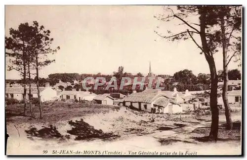 Cartes postales St Jean de Monts Vue Generale Prise de la Fort