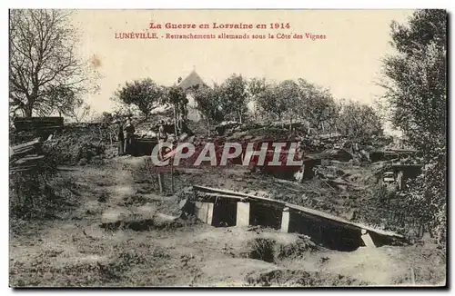Ansichtskarte AK La Guerve En Lorraine En Luneville Retranchements Allemands Sous La Cote Des Vignes Militaria