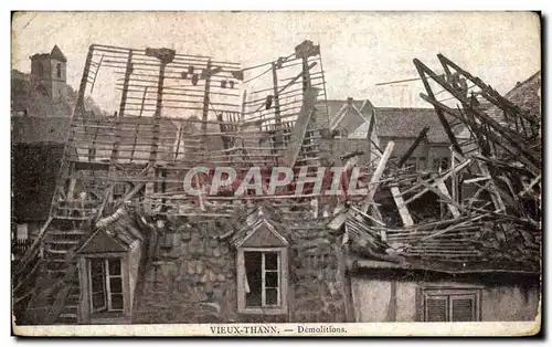 Cartes postales Vieux Thann Demolitions