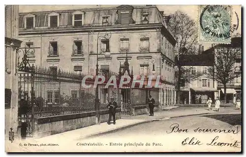 Cartes postales Contrexeville Entree Principale Du Parc