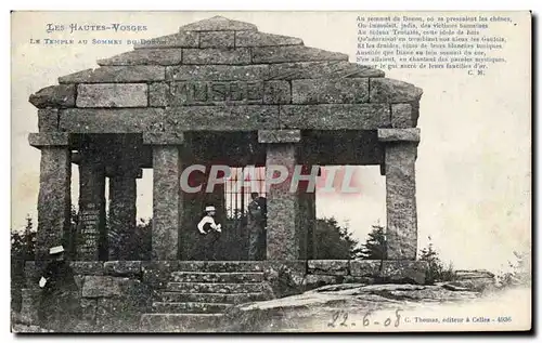 Cartes postales Les Hautes Voeges Le Temple Au Sommet Du Donon