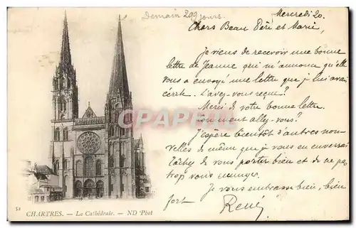 Cartes postales Chartres La Cathedrale