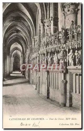 Ansichtskarte AK Cathedrale De Chartres Tour du choeur