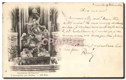 Cartes postales Cathedrale de Chartres L&#39Assomption par Bridan