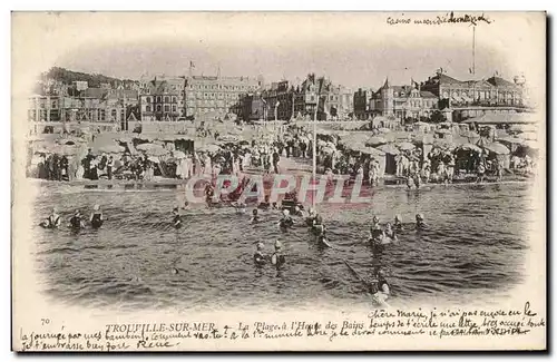 Ansichtskarte AK Trouville Sur Mer La Plage Scene de bains