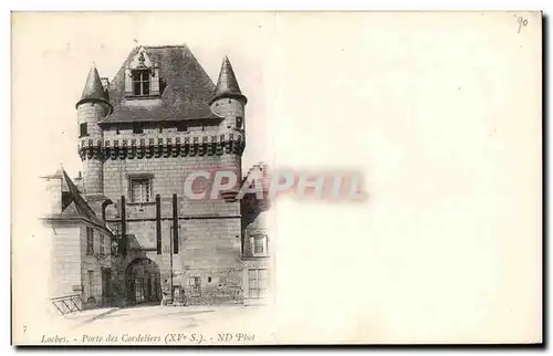 Cartes postales Loches Porte des Cordeliers