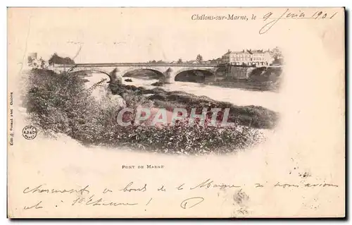 Cartes postales Chalons sur Marne le Pont De Marne