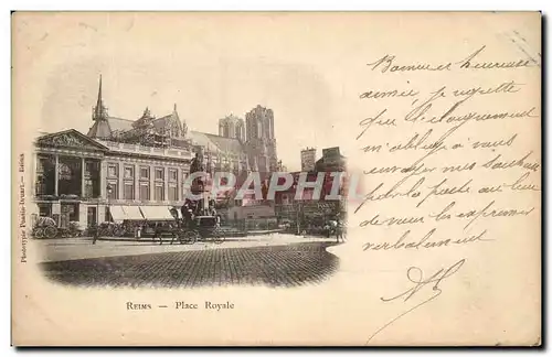 Cartes postales Reims Place Royale