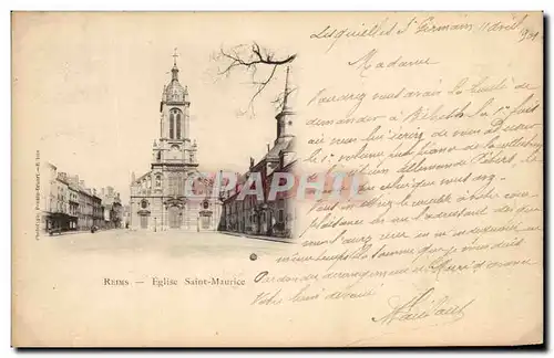 Cartes postales Reims Eglise Saint Maurice