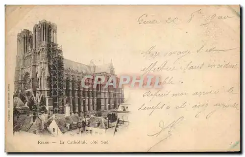 Cartes postales Reims La Cathedrale cote Sud