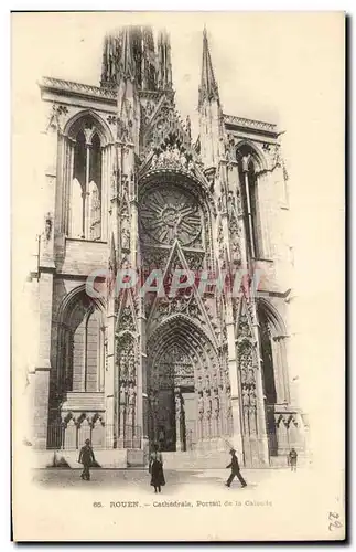 Ansichtskarte AK Rouen Cathedrale Portail de la Calende