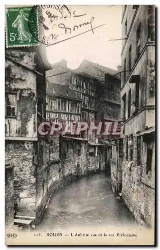 Cartes postales Rouen L&#39Aubette vue de la rue Prefontaine