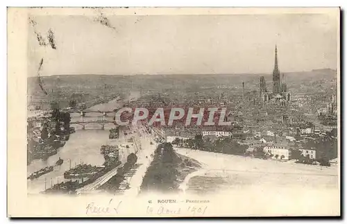 Cartes postales Rouen Panorama