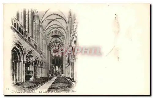 Cartes postales Cathedrale De Bayeux La Nef Le Choeur