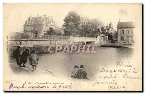 Cartes postales Caen Passerele De Vaucelles Enfants