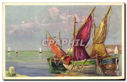 Cartes postales Bateaux de peche