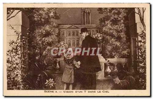 Cartes postales Scene Vision D'un T Dans Le Ciel Lisieux Diorama Sainte Therese de l'Enfant Jesus