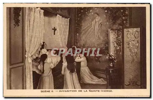 Cartes postales Scene Vision D&#39un T Dans Le Ciel Lisieux Diorama Sainte Therese de l&#39Enfant Jesus