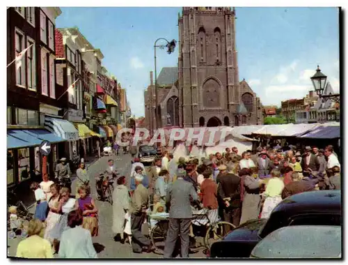 Cartes postales moderne A Delft Market