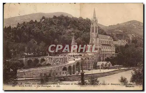 Cartes postales Lourdes La Basilique