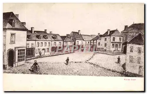 Cartes postales Moudoubleau Place du marche en 1870