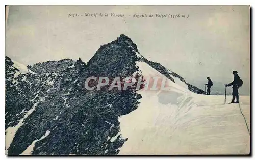 Ansichtskarte AK Massif de la Vanoise Aiguille de Polzet Alpinisme