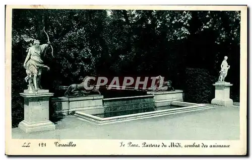 Ansichtskarte AK Versailles Le Parc Partere du Midi combat des animaux