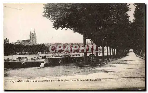 Ansichtskarte AK Angers Vue d&#39Ensemble prise de la place Larochefoucault Liancourt