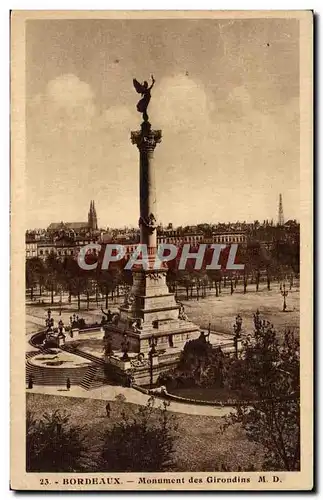 Cartes postales Bordeaux Monument Des Girondins