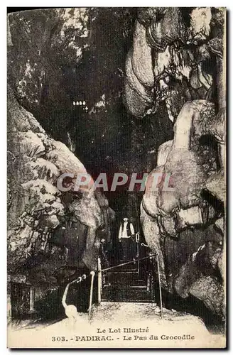 Cartes postales Le Lot Illustre Padriac Le Pas Du Crocodile