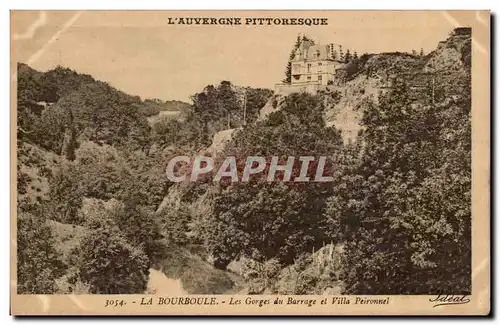 Ansichtskarte AK L&#39Auvergne Pittoresque La Bourboule Les Gorges Du Barrage Et Villa Peironnel