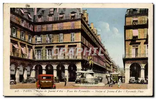 Ansichtskarte AK Paris Statue De Jeanne d&#39arc Place Des Pyramides