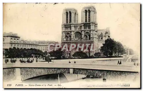 Cartes postales Paris Notre Dame Et Le Pont