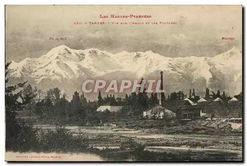 Cartes postales Les Hautes Pyrenees Tarnef Vue Sur L&#39Adour Et Les Pyrenees