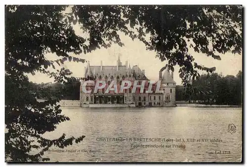 Cartes postales Chateau De Bretesche Facade principale sur l&#39etang